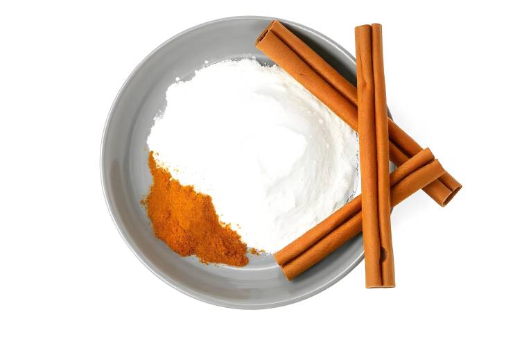 Cinnamon Delight Sticks and Powder on a Plate